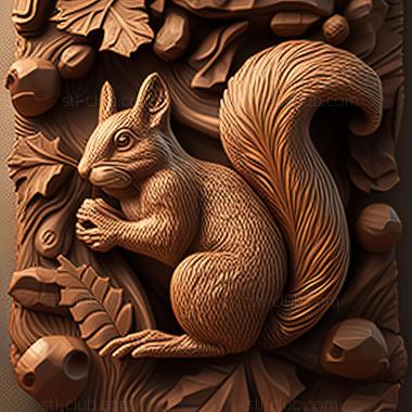 3D model st squirrel (STL)